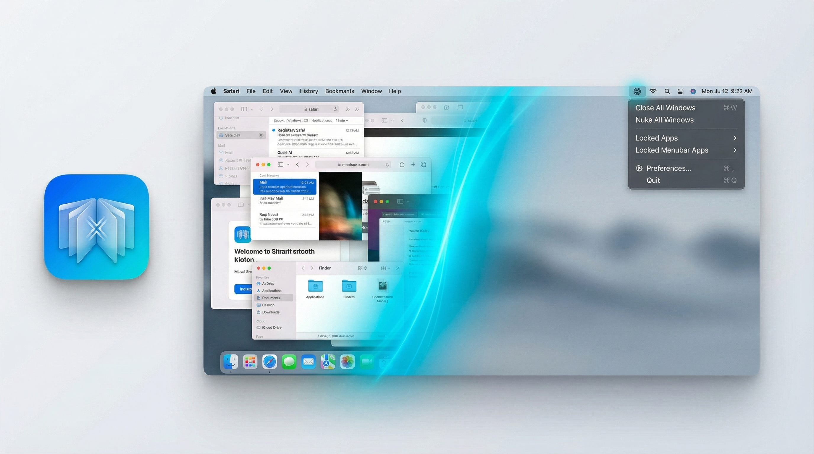 Minimal, native macOS menu bar interface, always available and never in the way